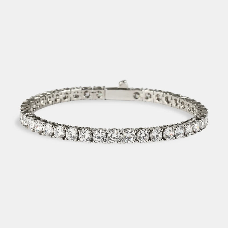 Tennis Armband - 5mm - Weiß