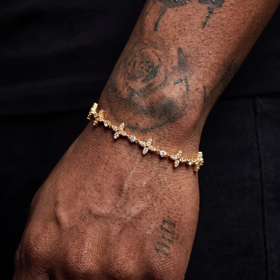 Celestial Flower Tennis Armband