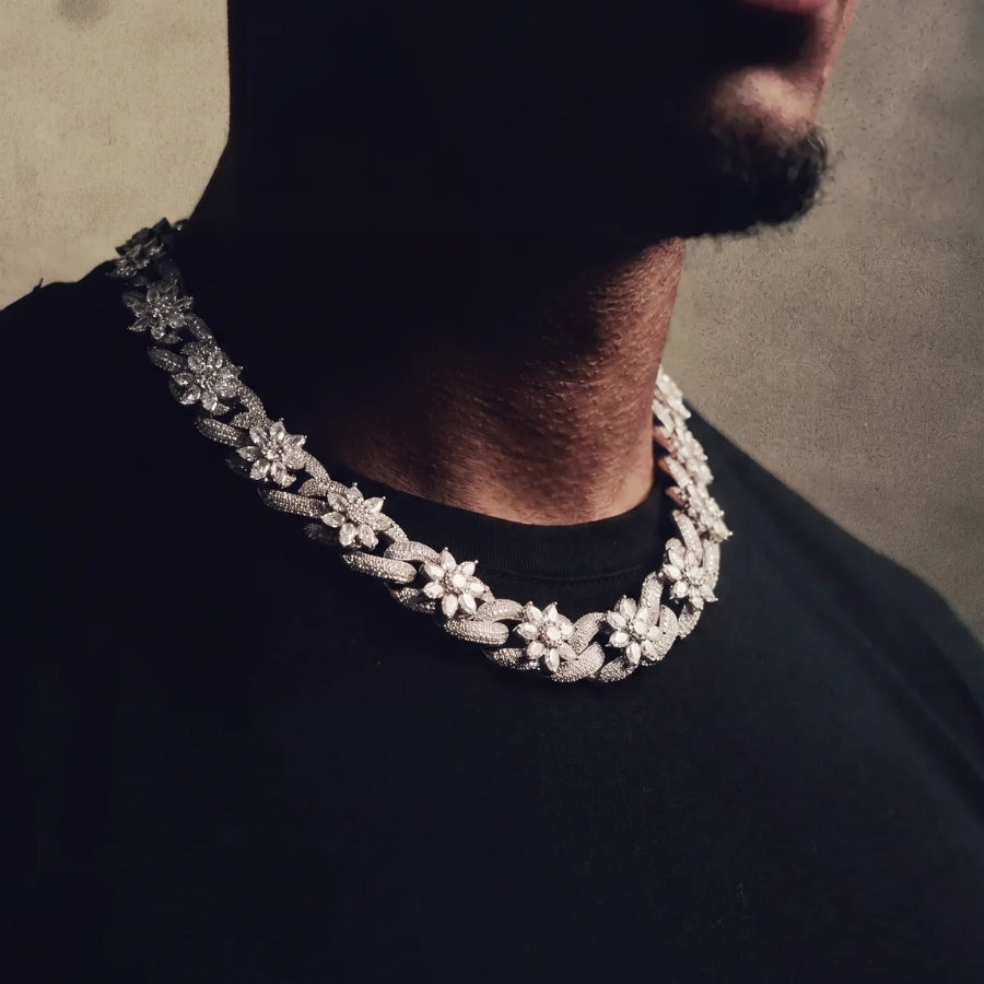 Frost Bloom Cuban Kette