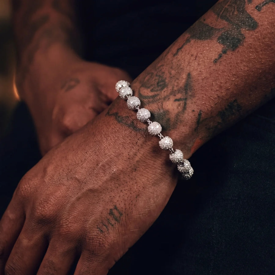 Glacier Iced Bead Armband