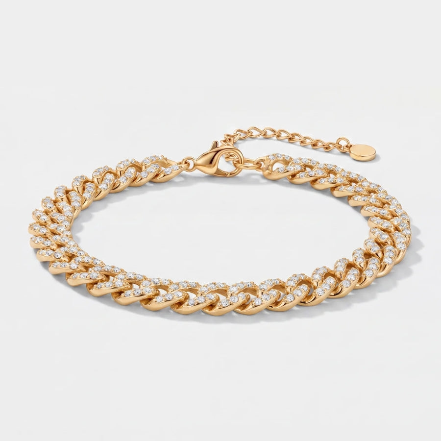 Iced Cuban Armband - Gold