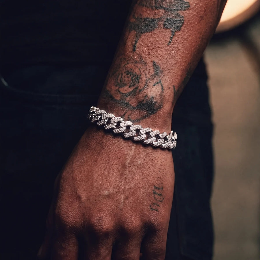 Iced Prong Cuban Armband