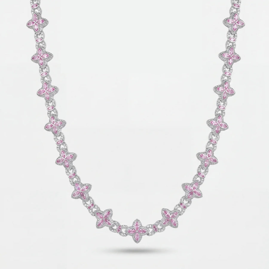 Rosé Fleur Kette - 18mm