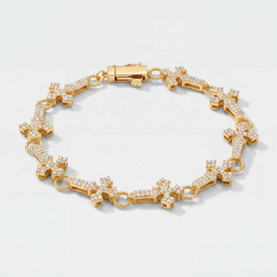 Sanctus Kreuz Glieder Armband