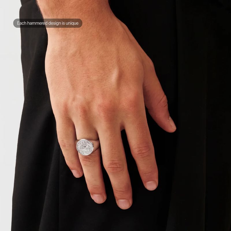 Gehämmerter 1 of 1 Ring