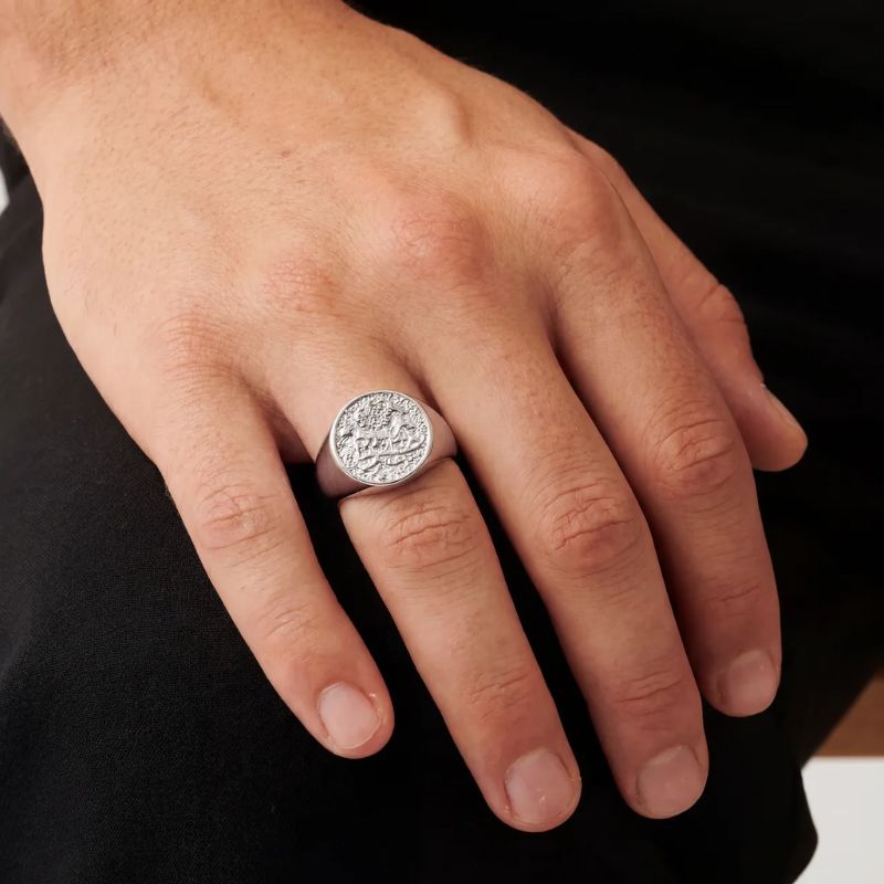 Gehämmerter 1 of 1 Ring