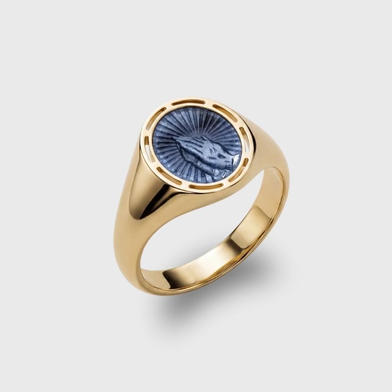 Seiten Smaragd Ring