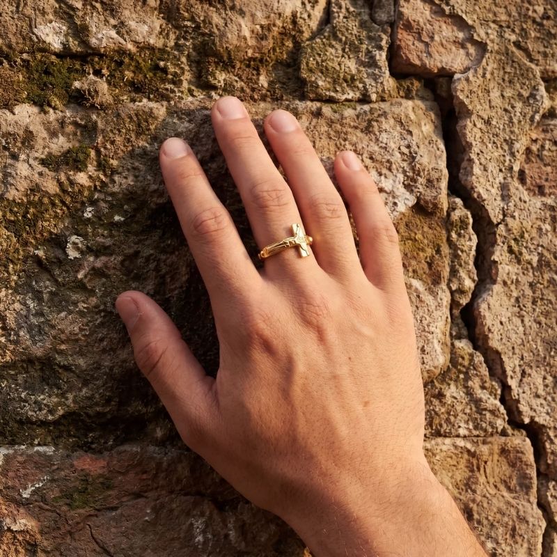Seiten Smaragd Ring