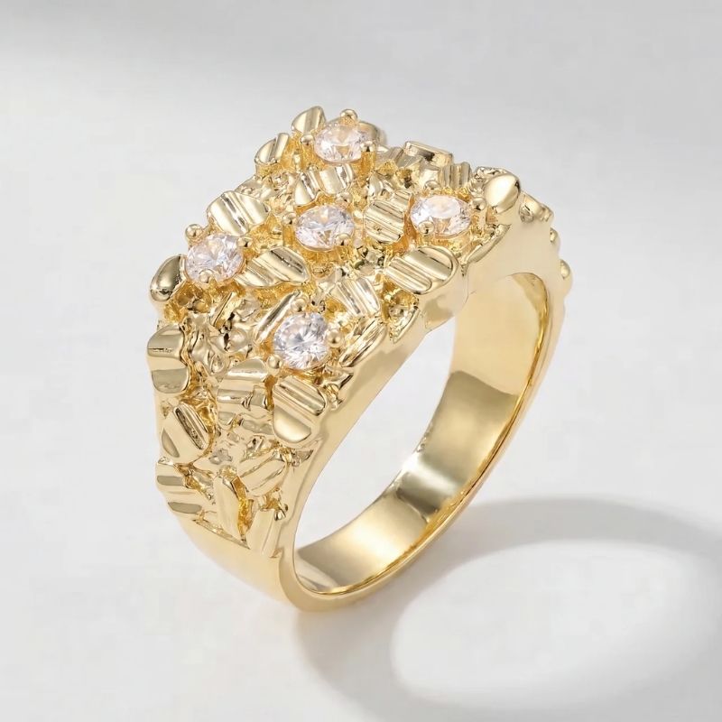Seiten Smaragd Ring