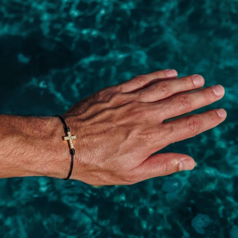 Kreuz Kord Tennis Armband