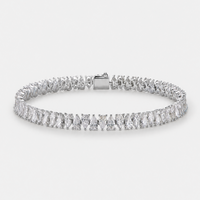 Weiß Tropfen Tennis Armband