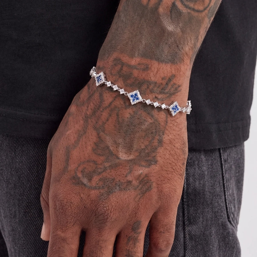 Azure Crest Tennis Armband