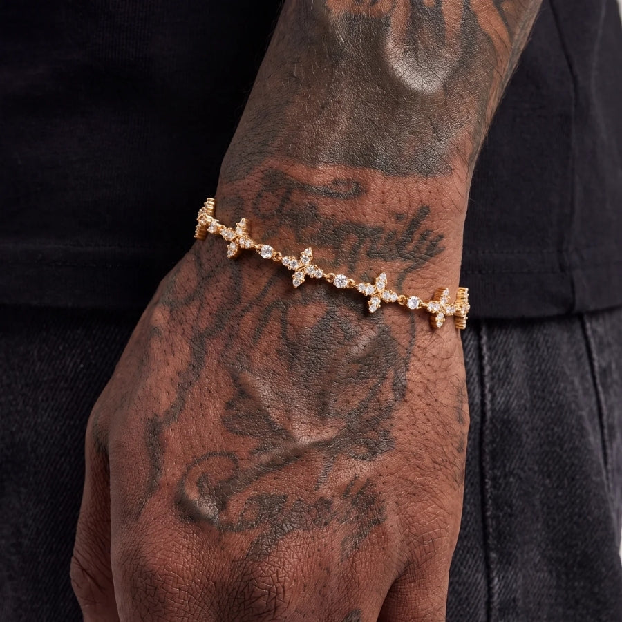 Celestial Flower Tennis Armband
