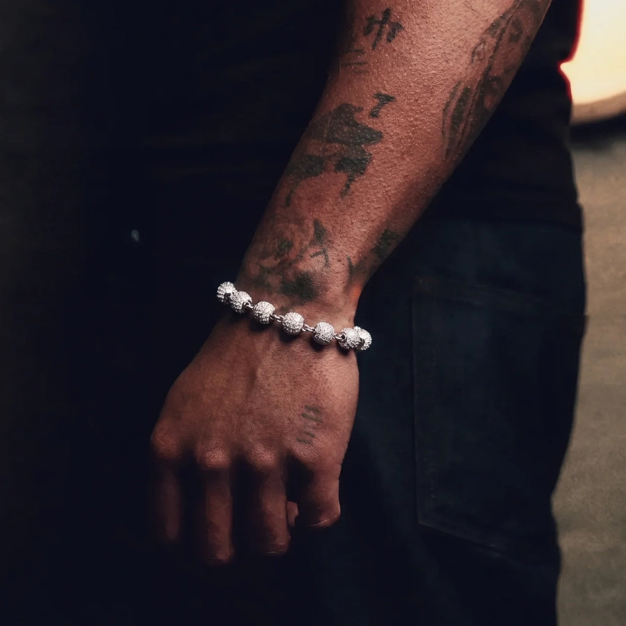 Glacier Iced Bead Armband