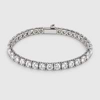 Tennis Armband - 5mm - Weiß
