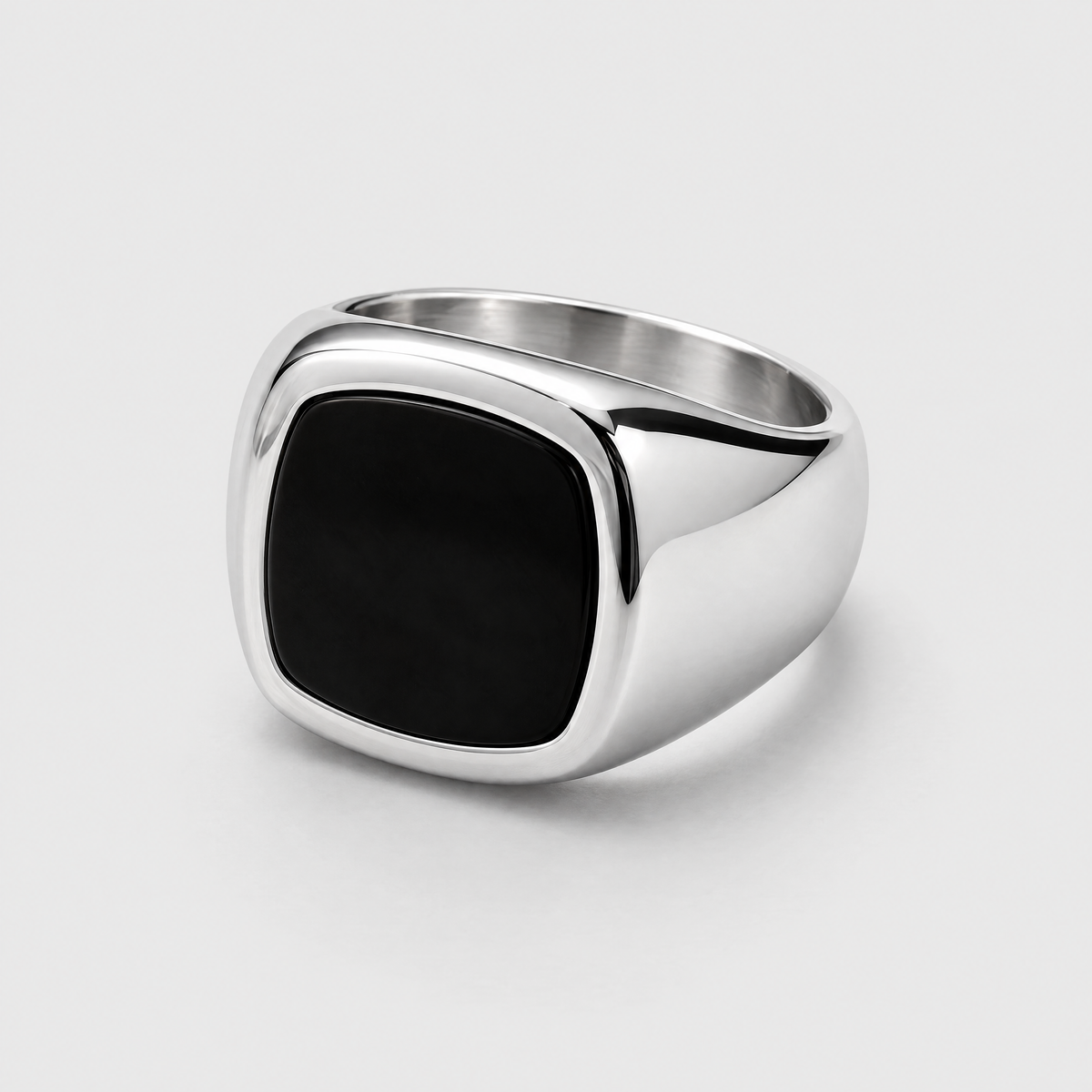 Paulie Black Stone Ring