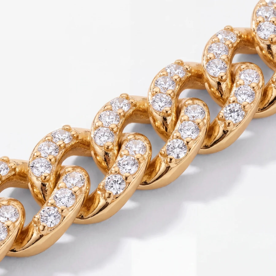Iced Cuban Armband - Gold