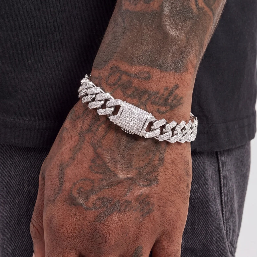 Iced Prong Cuban Armband