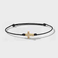 Kreuz Kord Tennis Armband