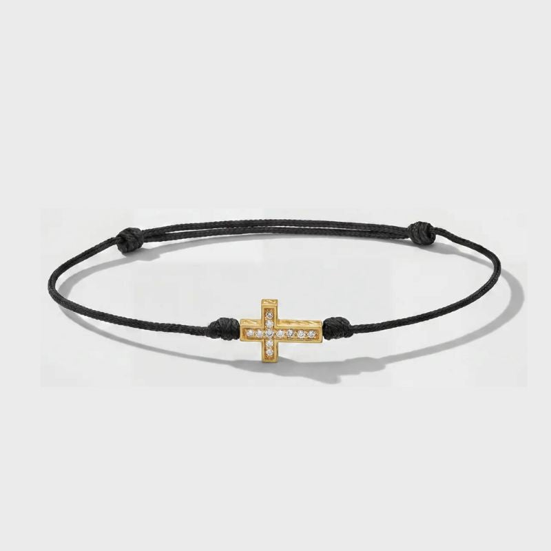 Kreuz Kord Tennis Armband