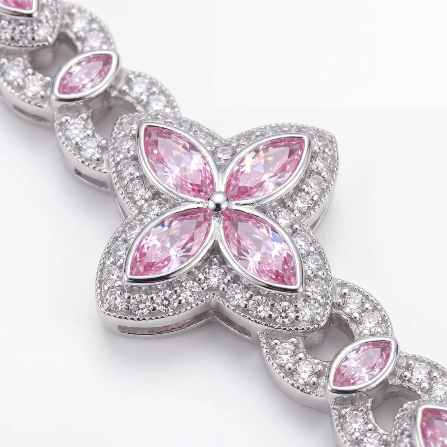 Rosé Fleur Kette - 18mm
